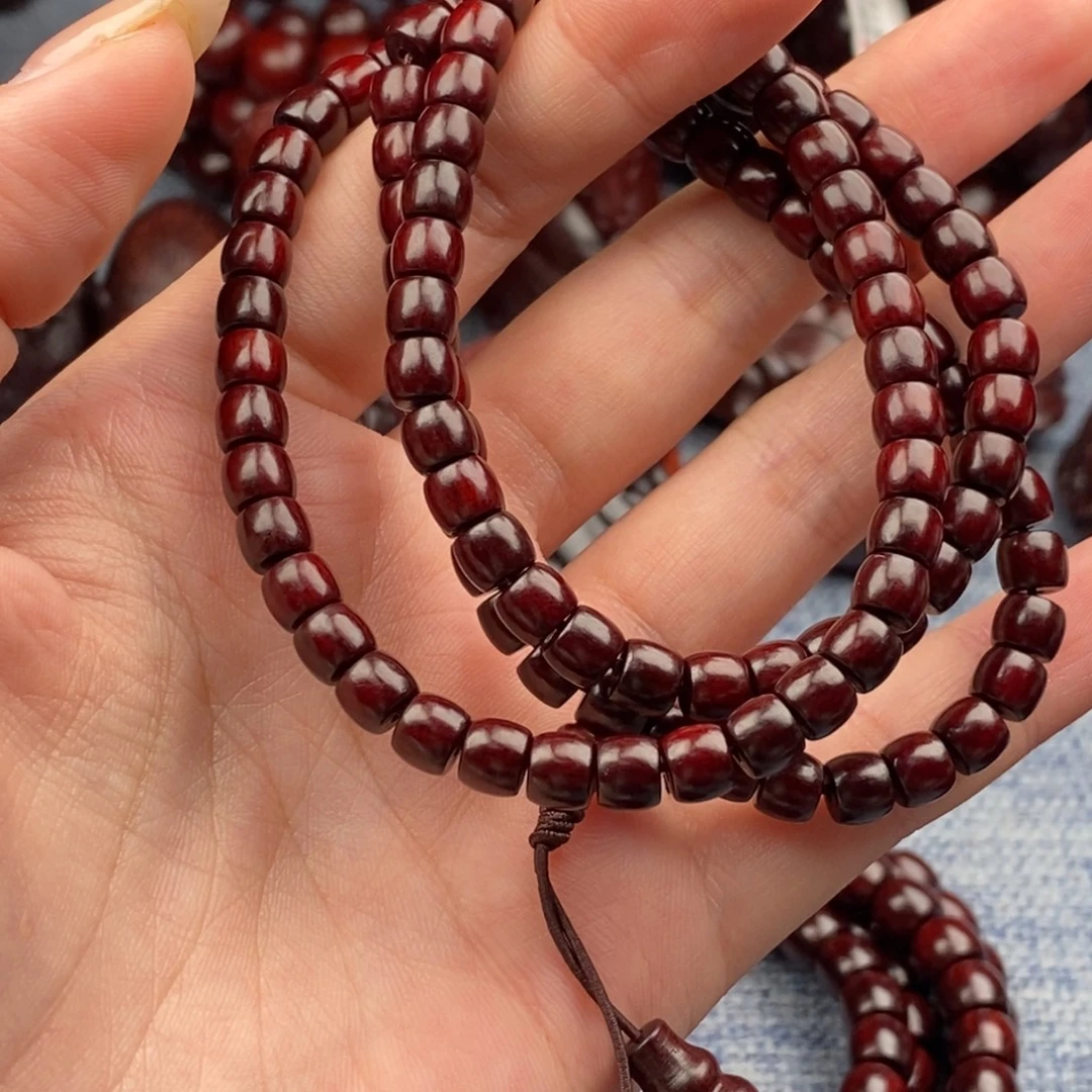 隔***鄭小叶紫檀手串/手链5✖️6直切