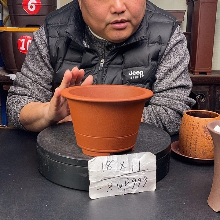 紫砂花盆货号一只WP999