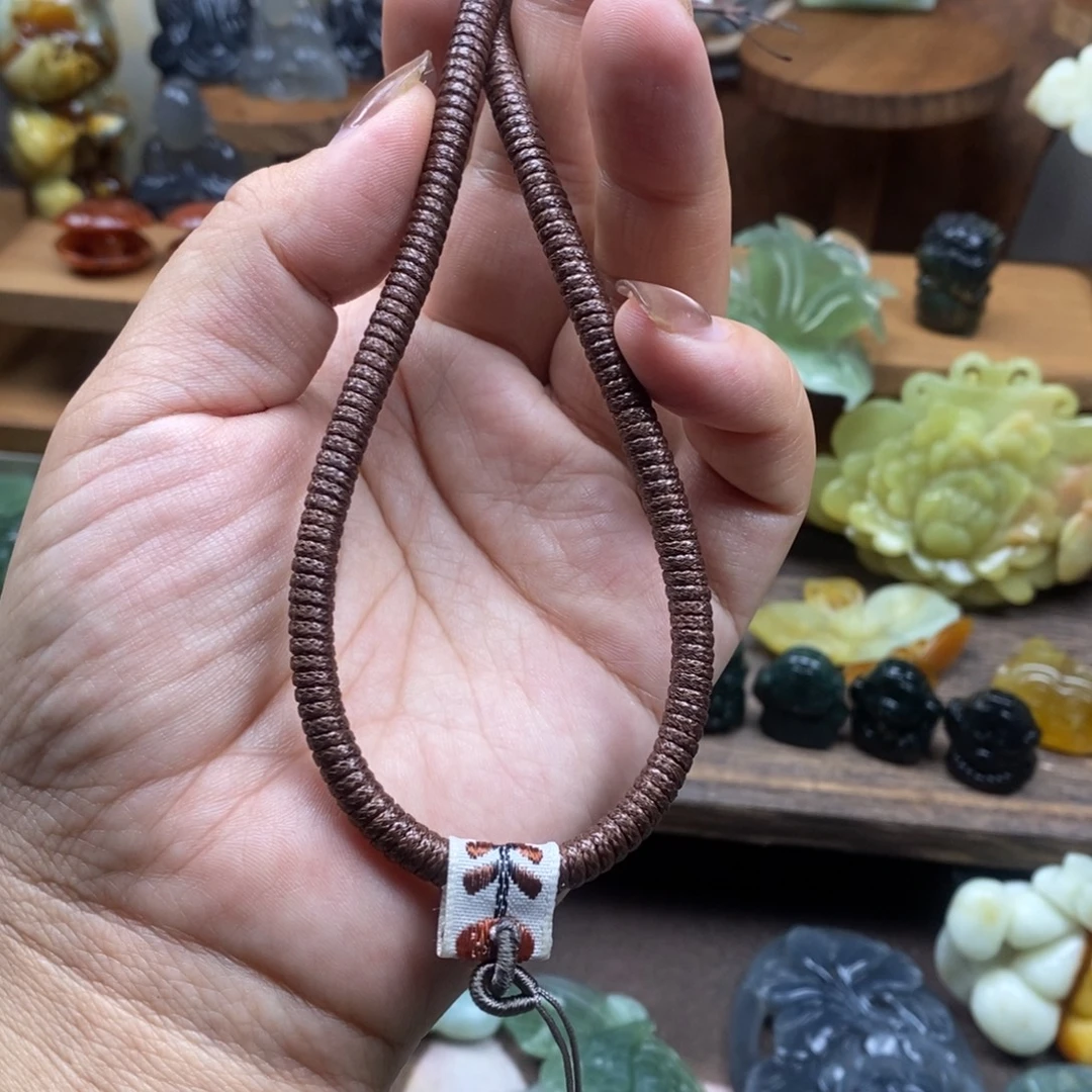 村***爷蛇纹石玉未镶嵌吊坠(赠链)