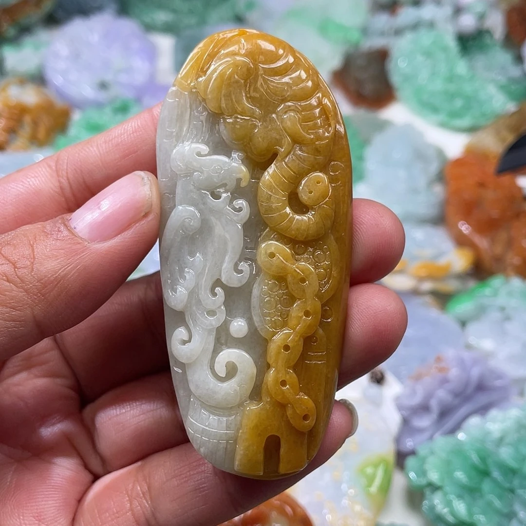 颈饰未镶嵌翡翠翡玉缘翡翠