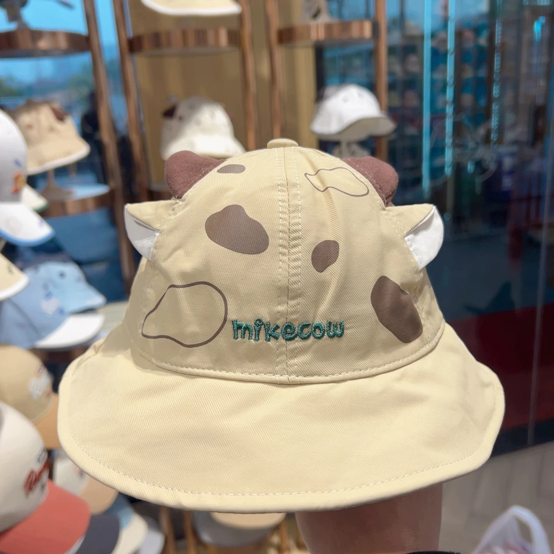 哆啦布丁春夏薄款透气防晒男童渔夫帽子儿童宝宝大檐盆帽62600