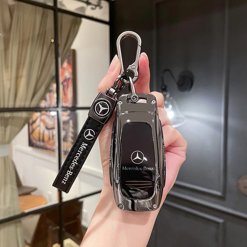 奔驰e300l钥匙套c260l车glc300l扣glb220壳gla c200l新eqe男a200l
