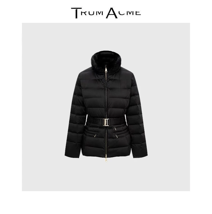 TrumAcme~高级感羽绒服时尚气质休闲百搭腰带款收腰修身显瘦女