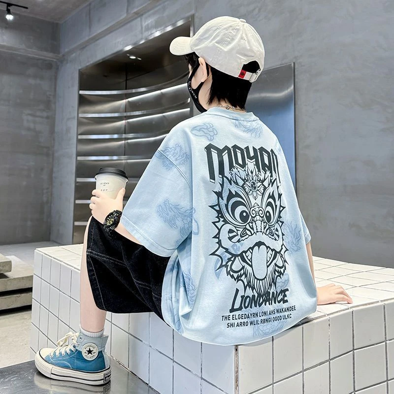 男童短袖t恤2025新款儿童夏装衣服男孩纯棉宝宝上衣童装