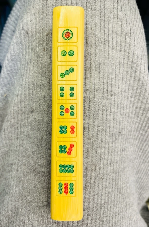 实心玉竹精品手把件