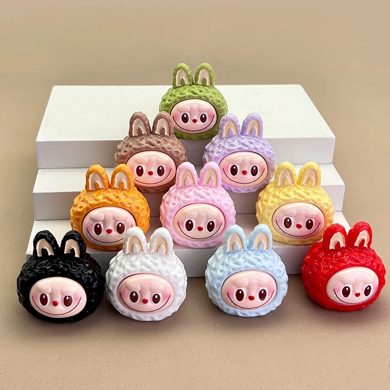 【许愿+九宫格】新款拉布布大头蛋糕 立体diy饰品树脂配件