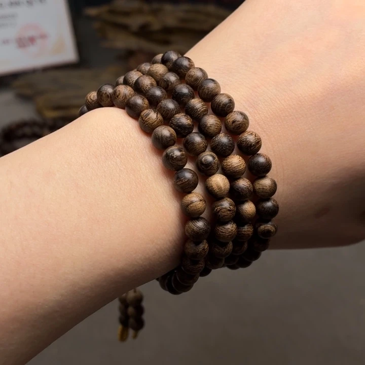 手串沉香越南芽庄黄棋楠瘤疤0.6×108