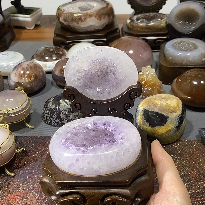 水晶摆件未镶嵌聚宝盆
