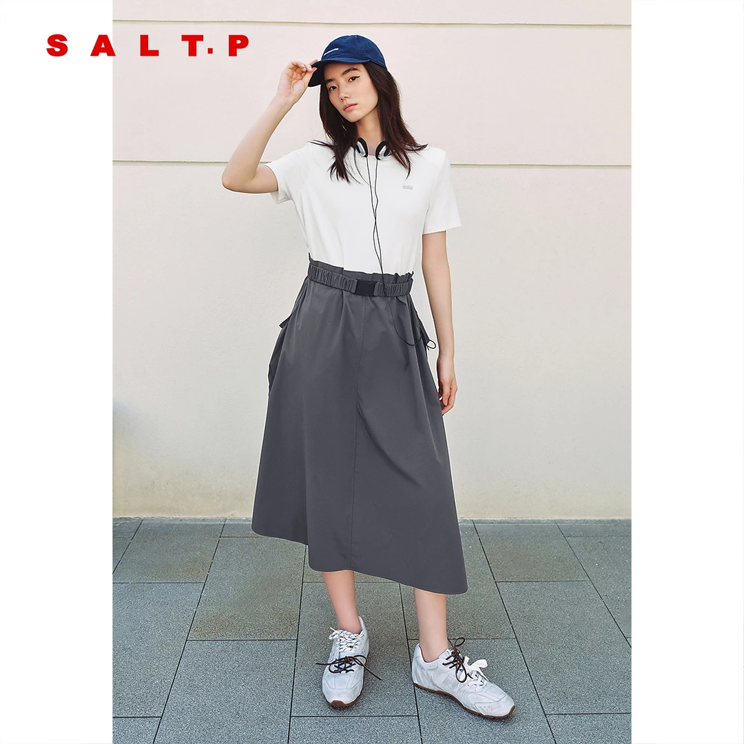 SALT.P可颜户外休闲假两件机能工装风连衣裙2025夏季新款