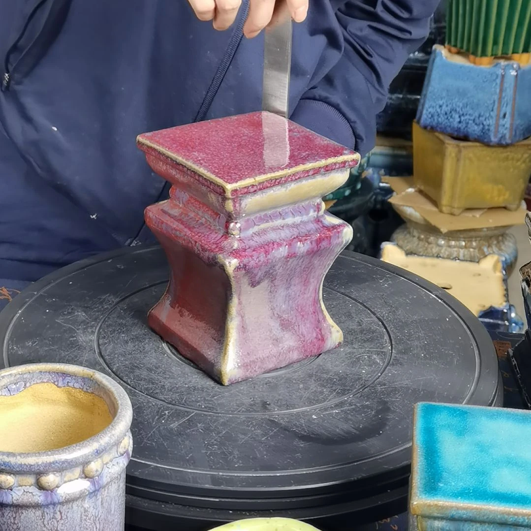 面12高16.5石湾花盆默认微瑕