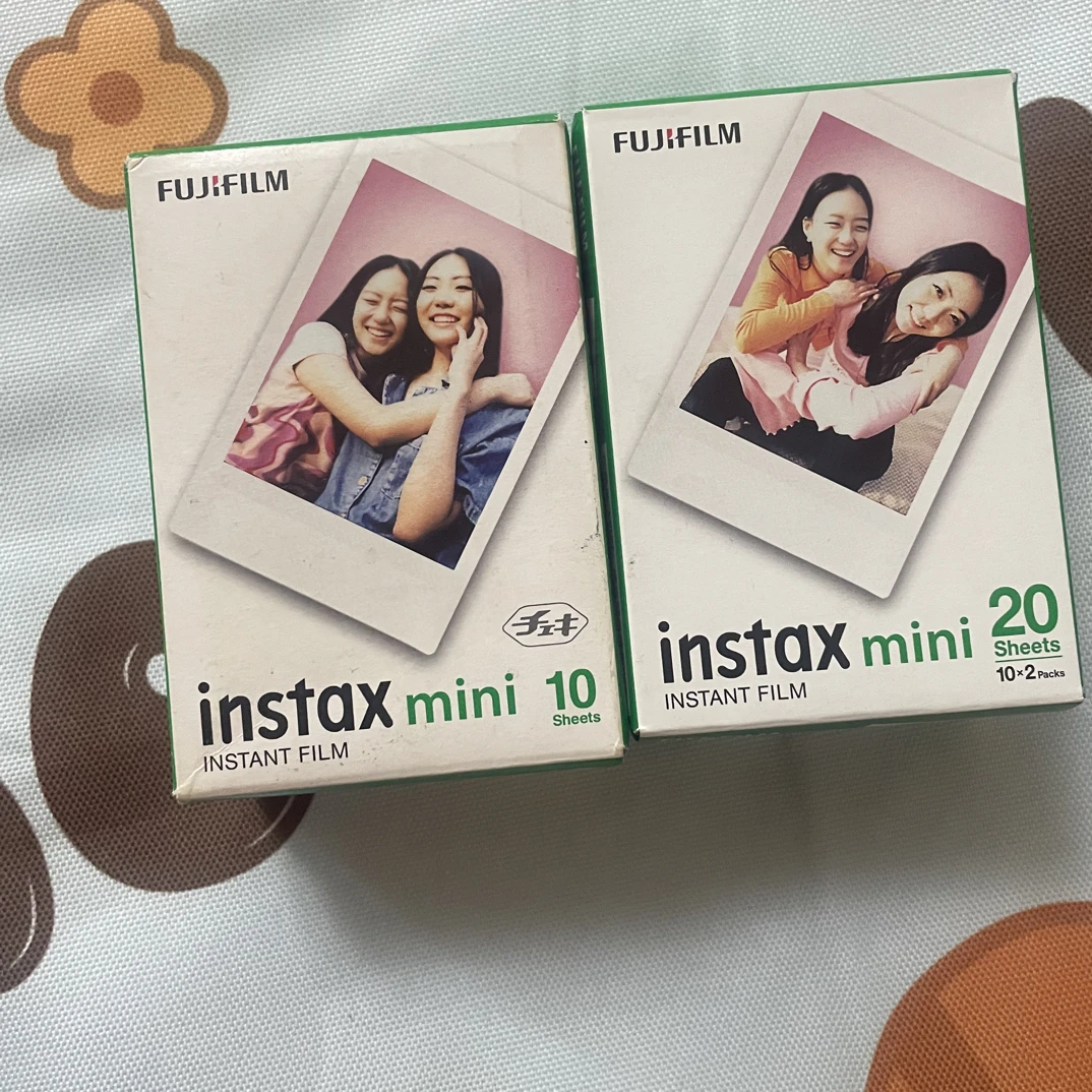 学生特惠拍立得彩色相纸白边经典mini通用系列彩虹方形胶卷胶片