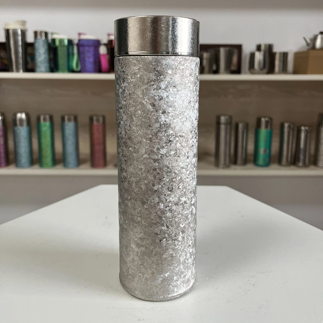 【钛质生活】500ML纯钛钛杯抑菌保鲜高档保温杯轻盈泡茶杯带茶漏