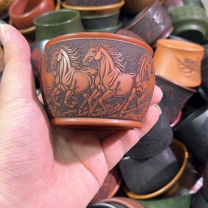 茶杯紫砂全手工紫砂主人杯