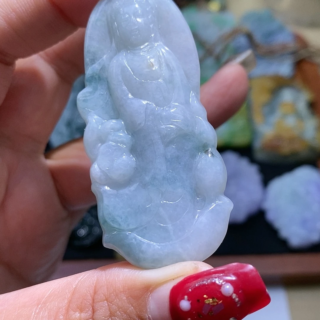 【闪购商品】翡翠颈饰未镶嵌观音