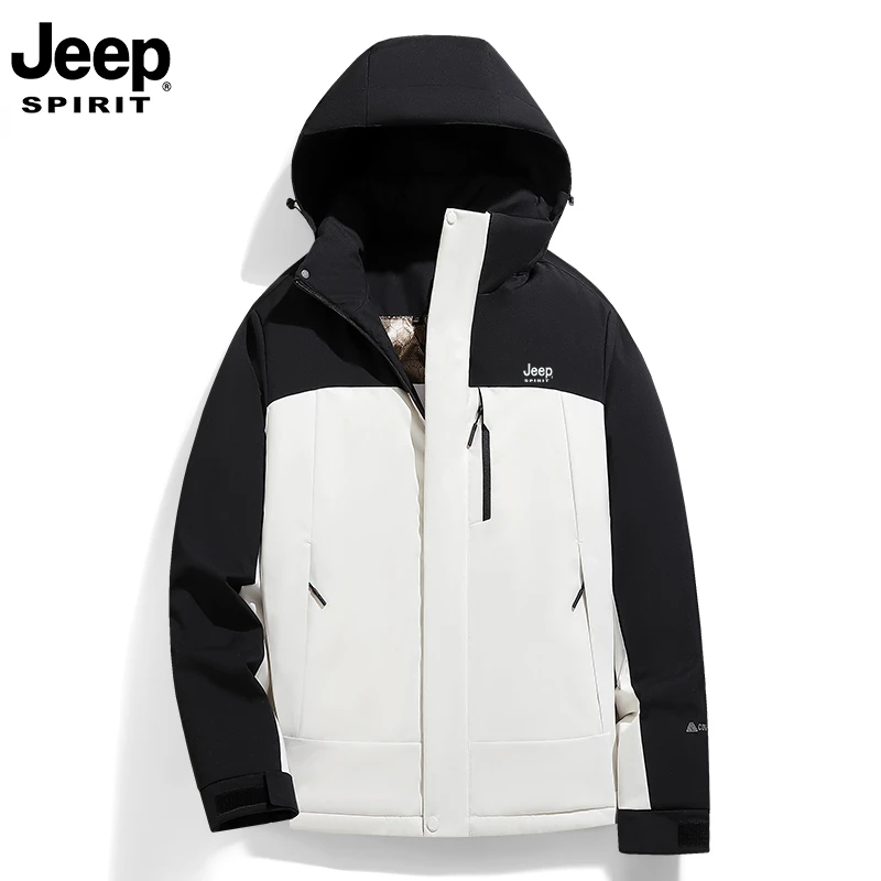 JEEPSPIRIT吉普棉衣男士新款冬季休闲宽松大码加厚保暖棉服外套男