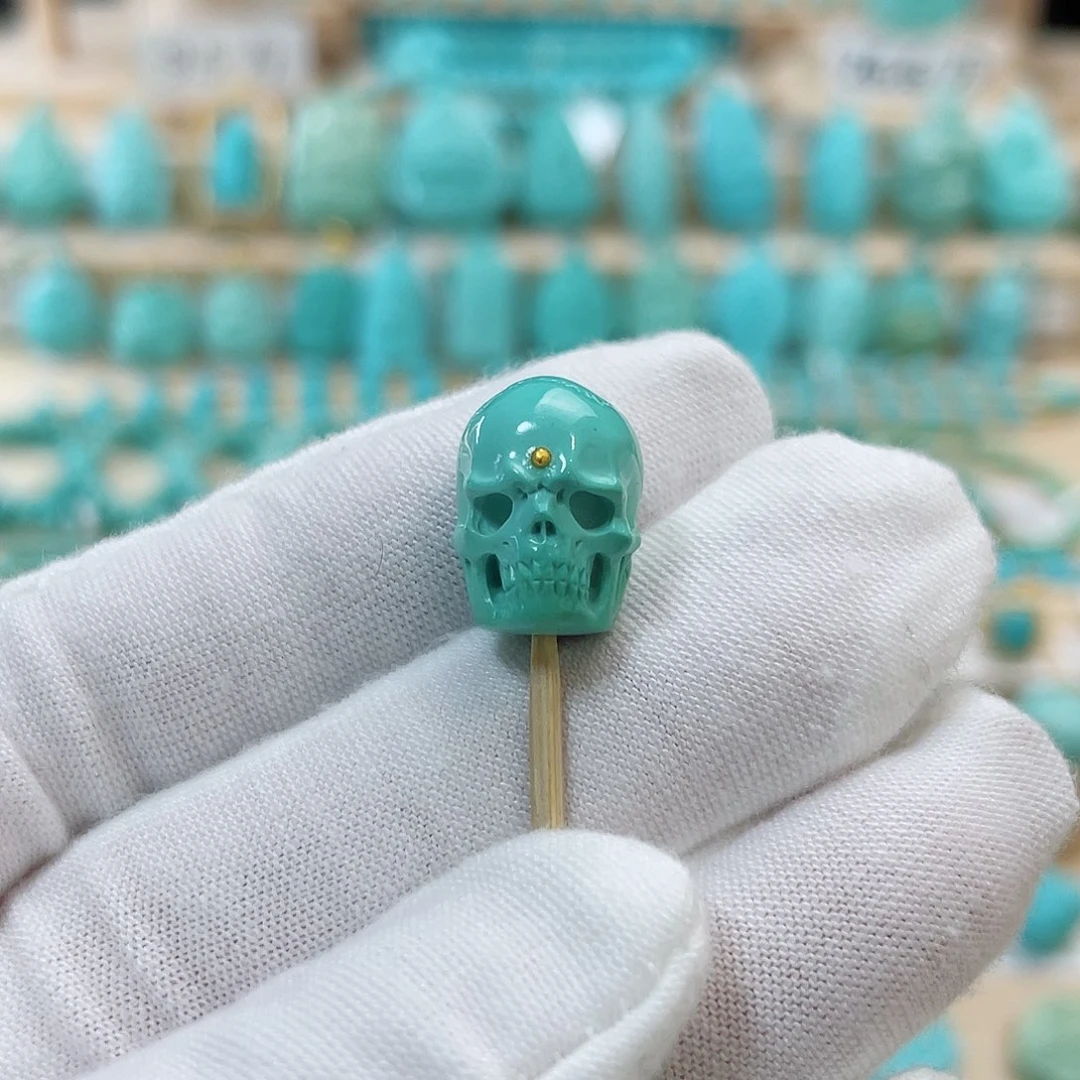 未镶嵌绿松石珠宝奇石