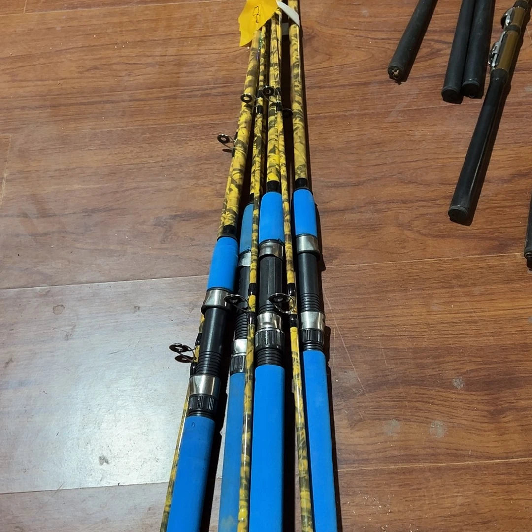 闪购8号链接黄色路亚竿两只