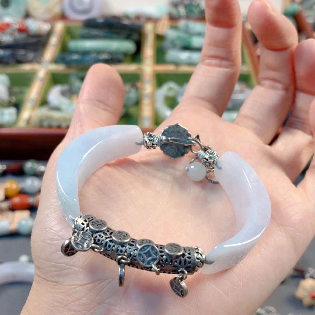 k***麻未镶嵌手链翡翠福利