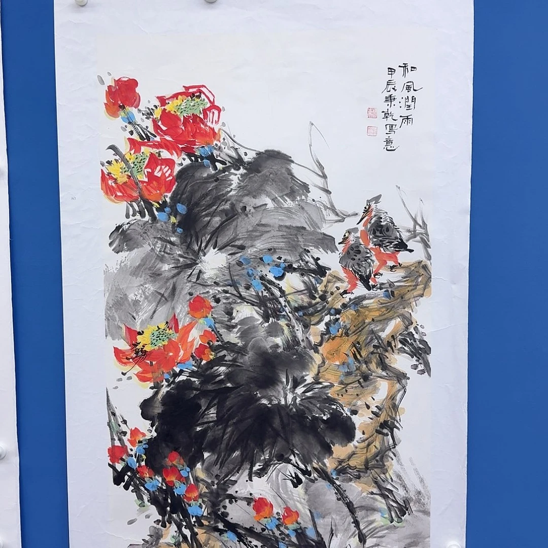 国画多次参加国内外大型