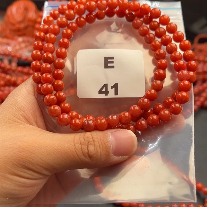 南红玛瑙未镶嵌多样性发货默认微瑕称重6mm