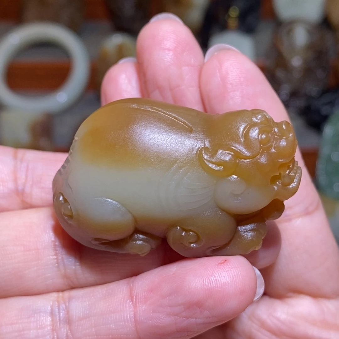 定制和田玉葫*且末糖貔貅