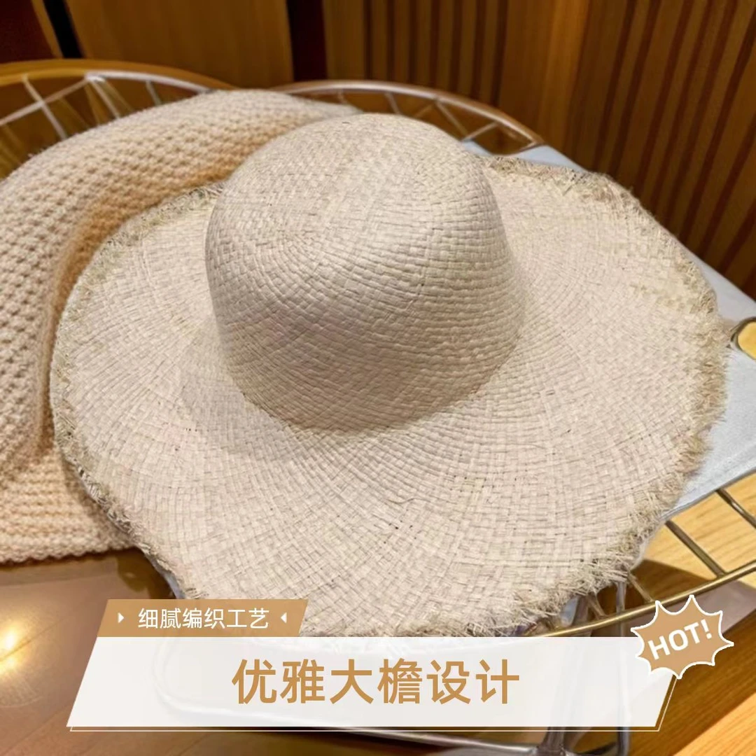 夏季草帽夏季女帽子编织帽男士时尚遮阳帽