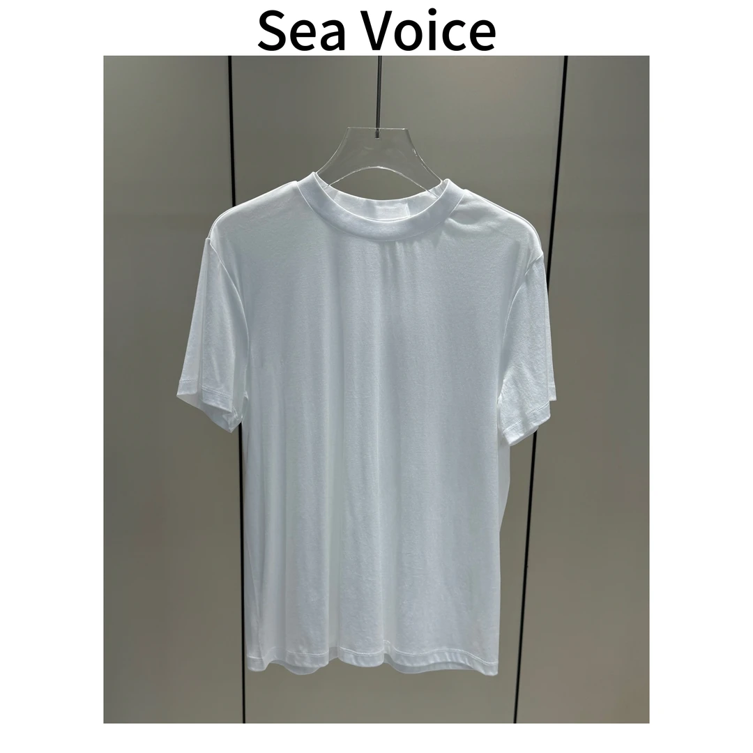 【海哥精选】夏季新款时尚休闲纯色净版圆领短袖上衣