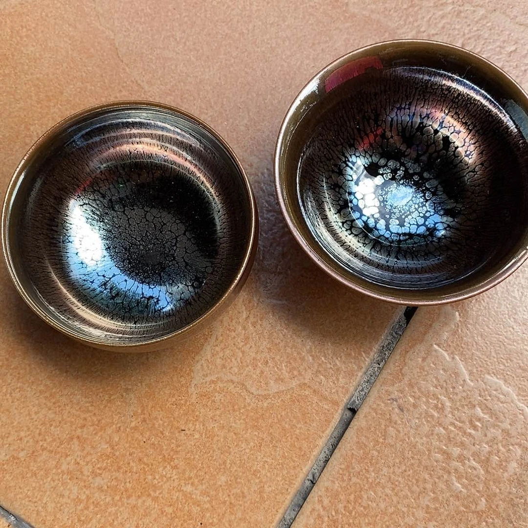 欣***茶盏建盏油滴两个