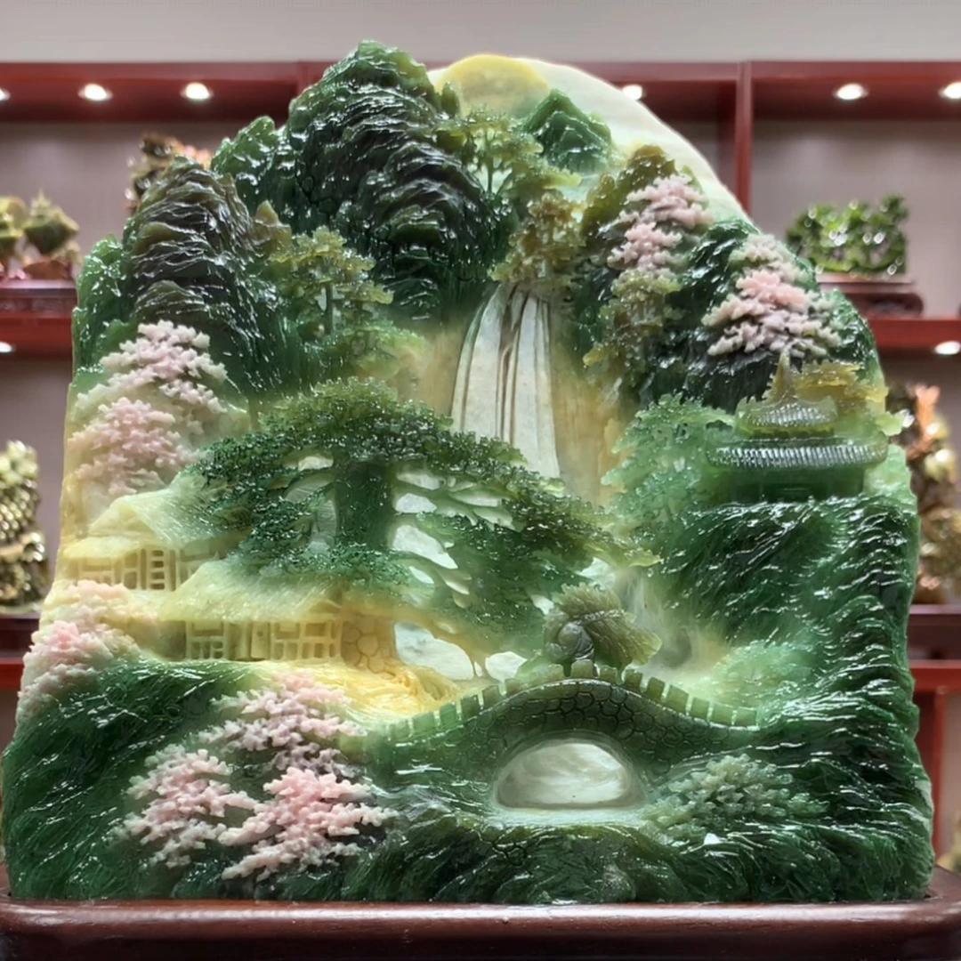 81792家居装饰创意中式玄关山水摆件