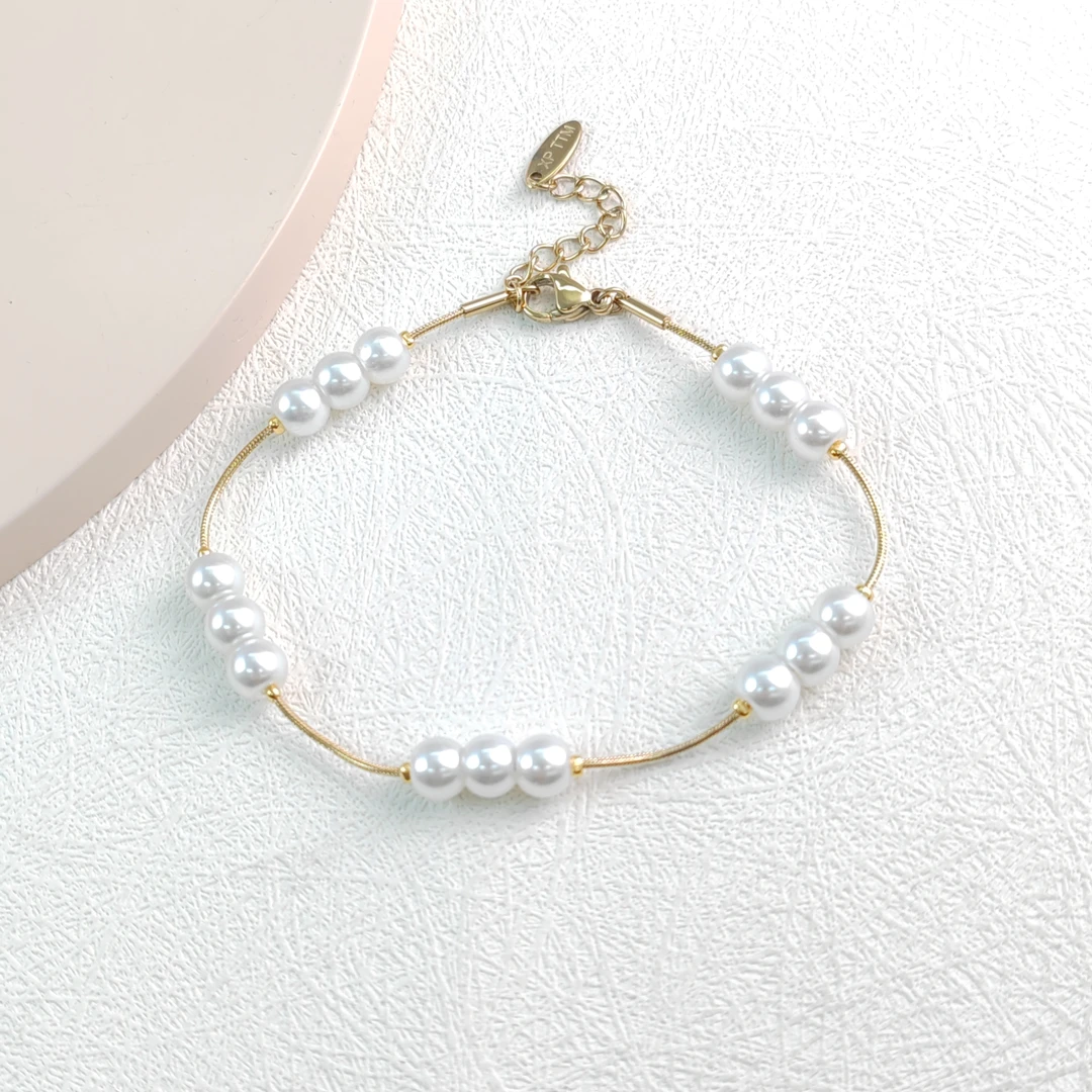 XUPING/旭平首饰 不锈钢仿珍珠手链 【参与满赠】GDJ  T001067455