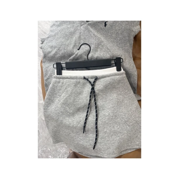 韩系设计感撞色高腰百搭显瘦女士夏季半身短裙