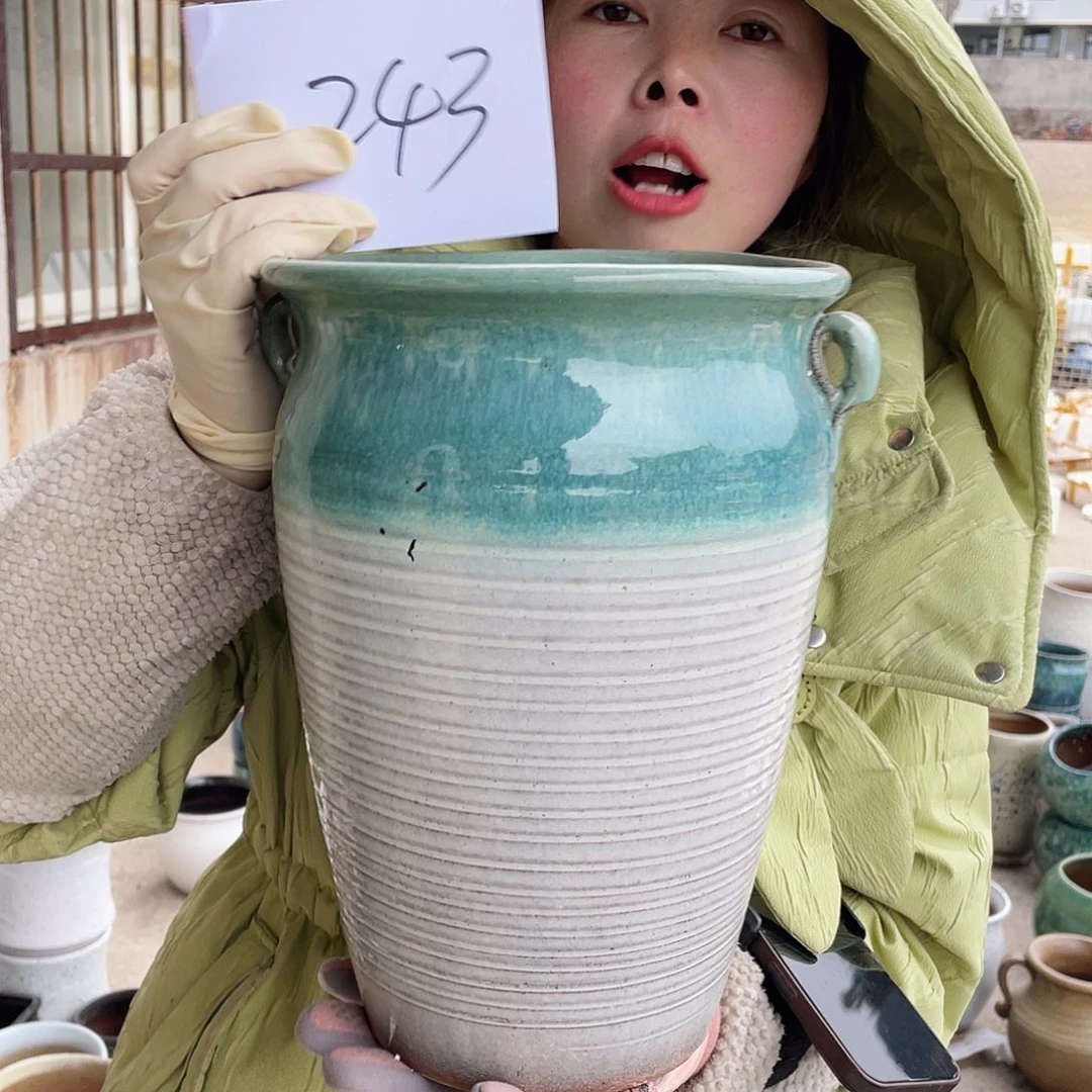 红陶王嫂花盆0211-243