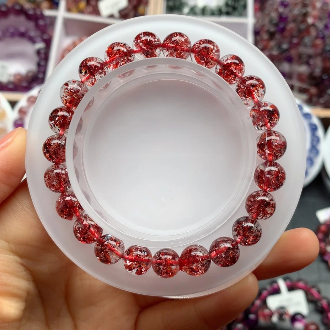 水晶手链未镶嵌金草莓8