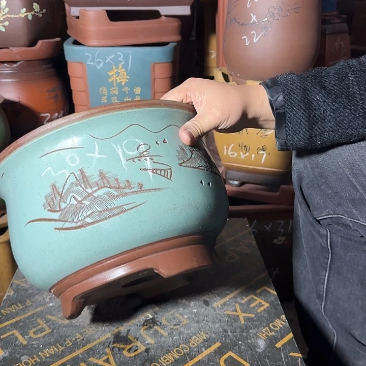 紫砂花盆紫砂花盆