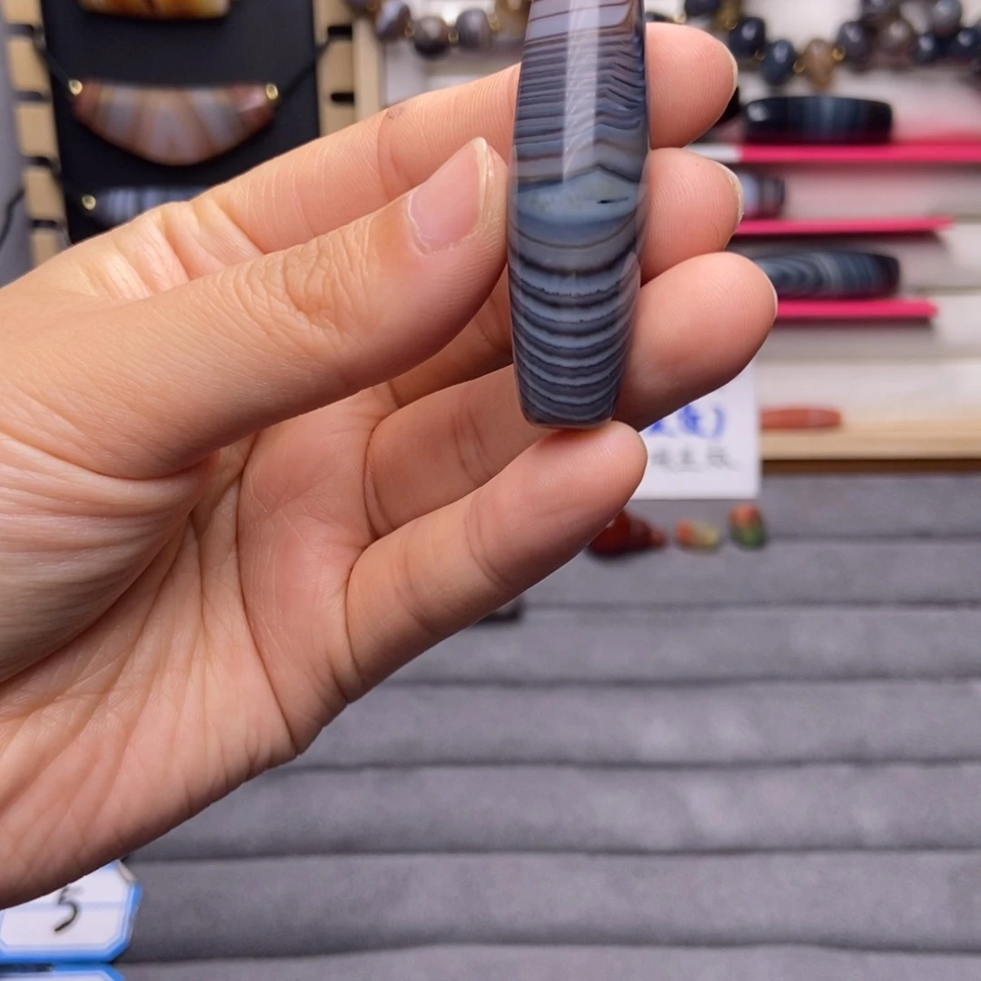 青***玉玛瑙/玉髓合金颈饰