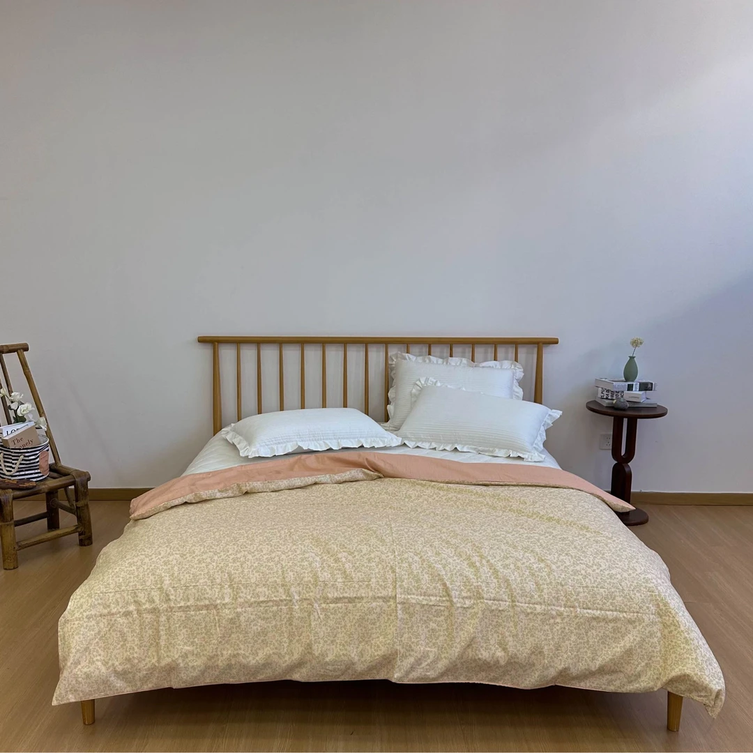 【花丛兔】精梳棉全棉斜纹印花被罩一条