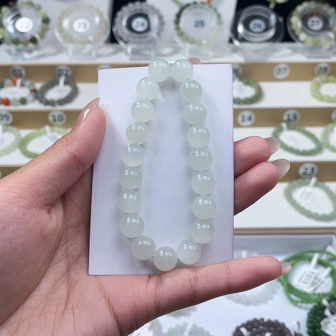 蜡***新和田玉未镶嵌手链