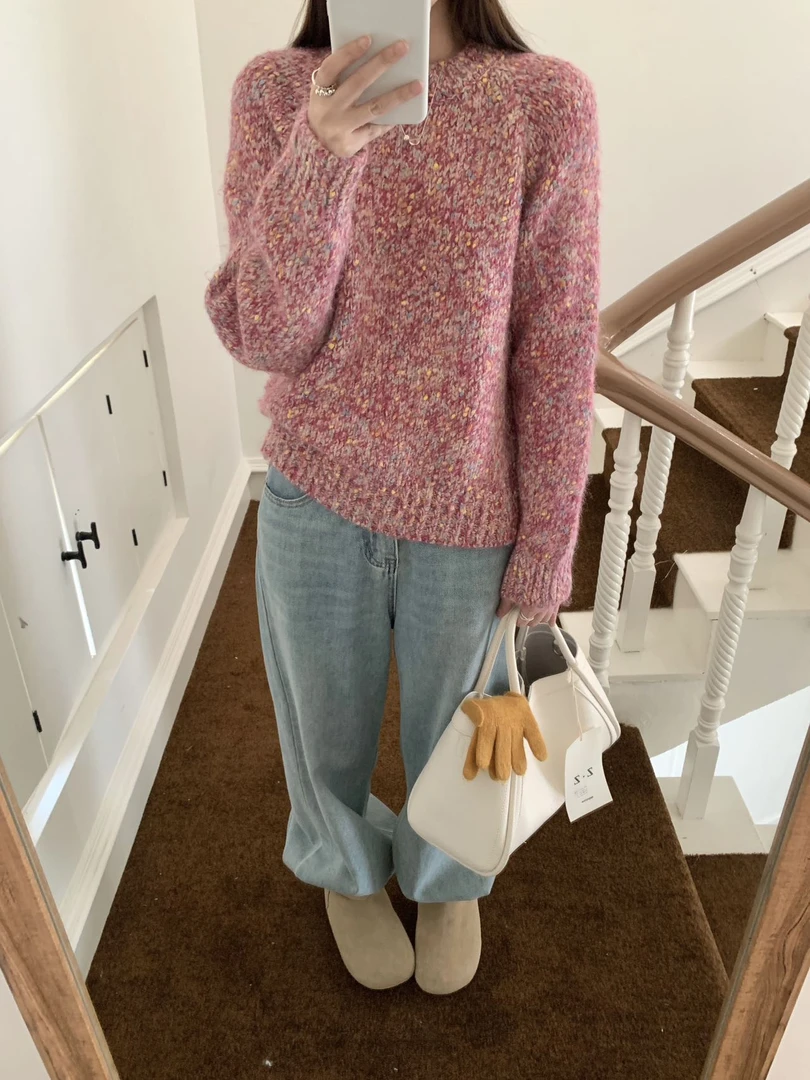 【柚柚家】春夏秋冬百搭圆领针织衫毛衫一号链接