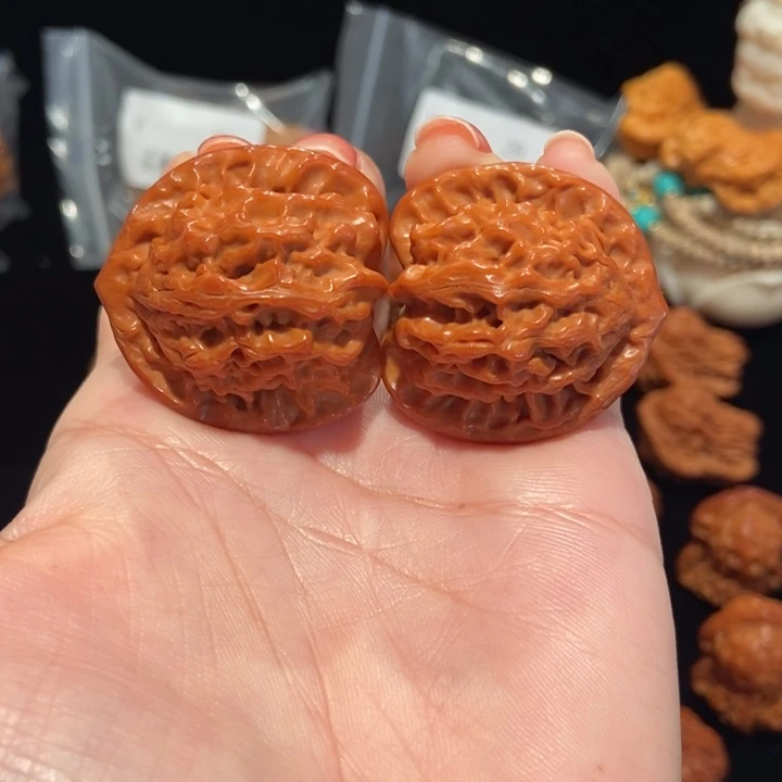 文玩核桃把件35盘山公子帽387