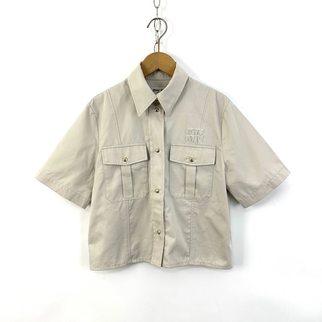 99新 MIU MIU/缪缪 38码/女款工装风休闲短款外套/07995