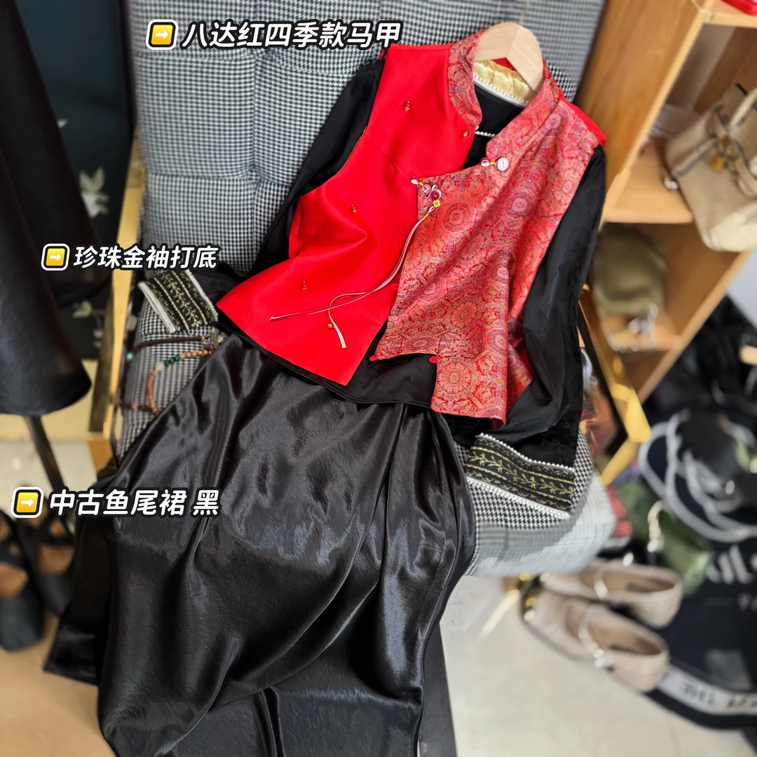【八达红】【四季款】新中式国风小众轻奢百搭休闲女款马夹
