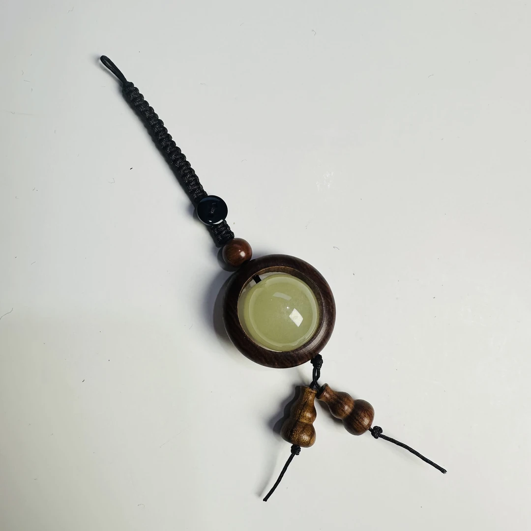 铜合金仿珍珠手链 T011 小叶紫檀吊坠