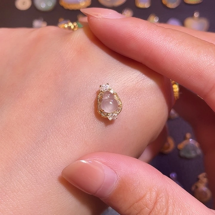 翡翠银S925镶嵌颈饰