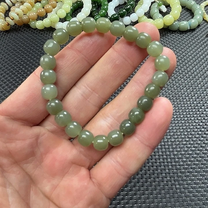 和田玉未镶嵌手链