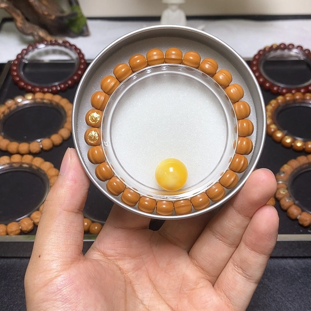 手串猴头核桃全品无暇太阳金标鲨鱼尺寸9左右加配饰