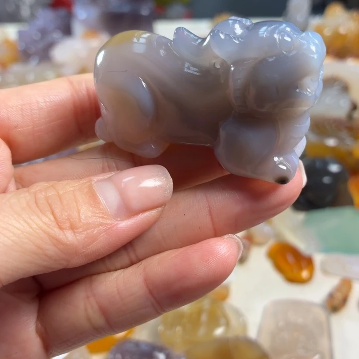 玛瑙/玉髓未镶嵌吊坠(不含链)