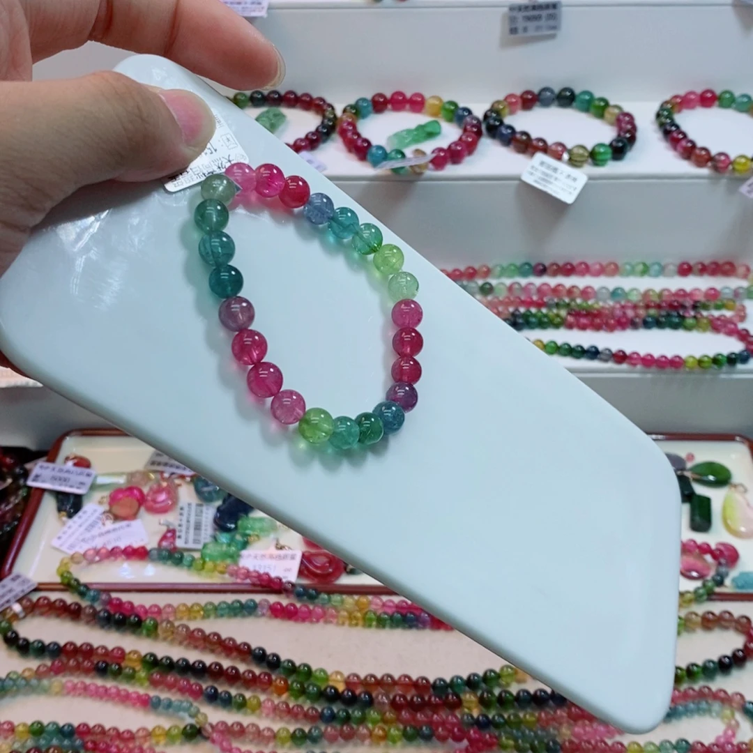未镶嵌手链碧玺多样性发一条