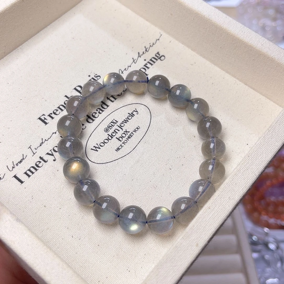 水晶手串未镶嵌樱****！天然水晶10mm