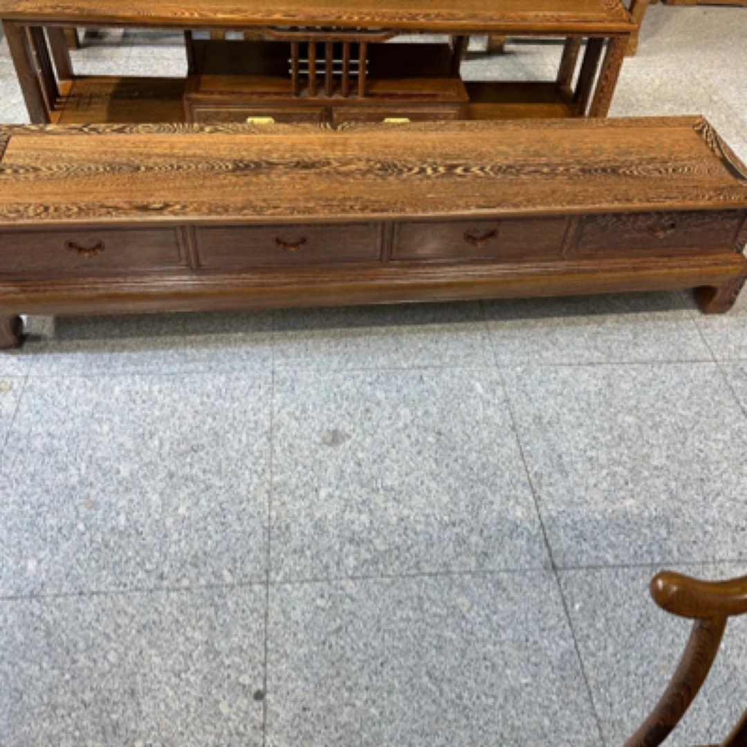 国标红木鸡翅木2米✖️45高40电视柜明式素面电视柜