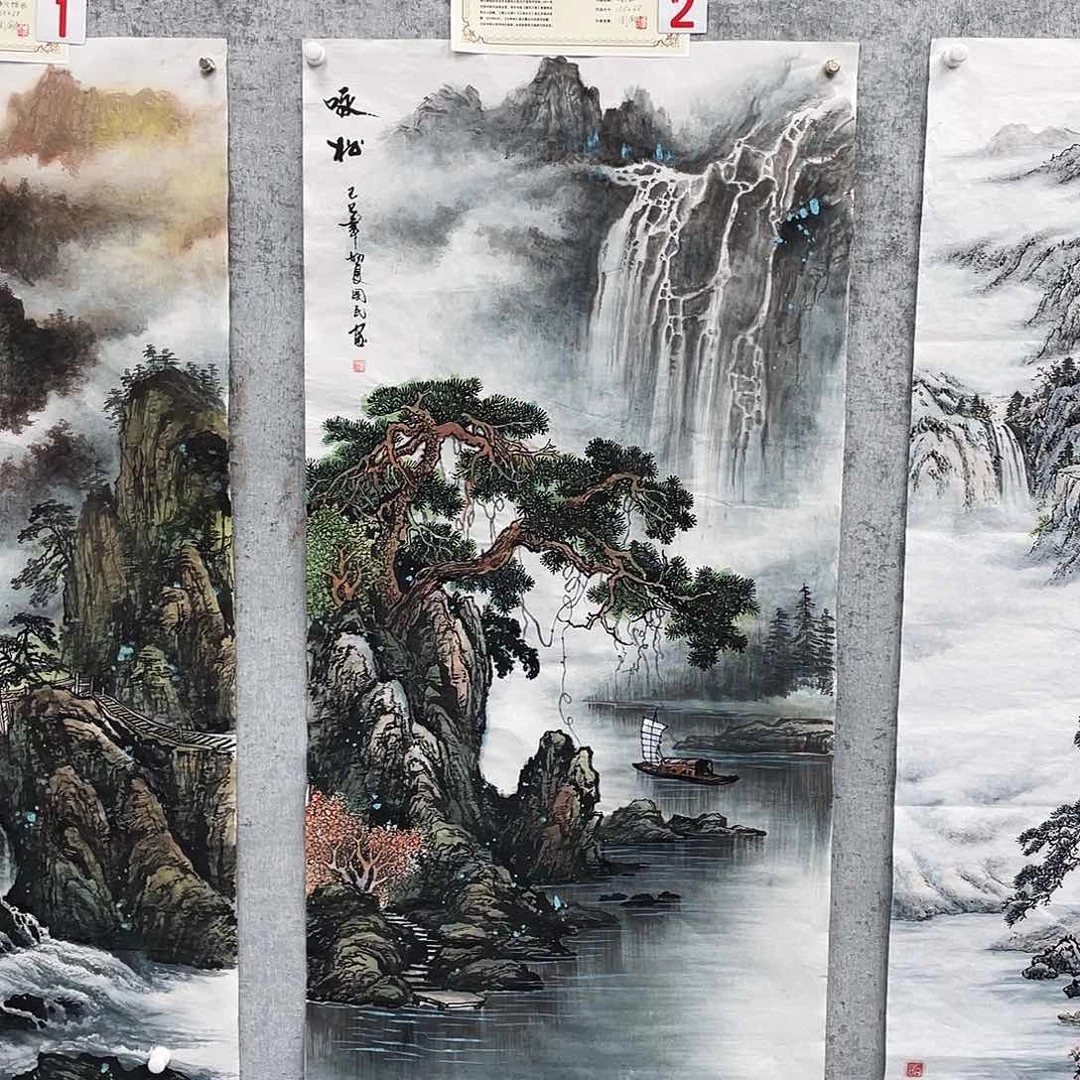 国画海**出绘画作品周国民画芯